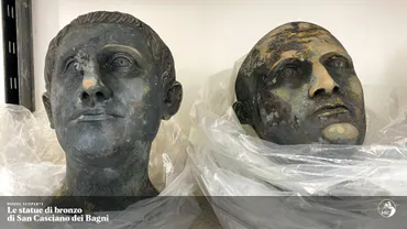 バーニディサンカシャーノ、エトルリア時代とローマ時代のブロンズ像とコインを発見