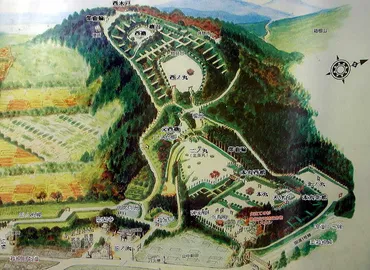 北条流築城技法を示す<山中城>