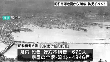 昭和南海地震から年小学校で地域住民主体の防災イベント「地域の人と一緒に学習することで地域の防災力を高めたい」
