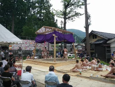 白峰の放楽相撲(天領相撲)文化遺産オンライン
