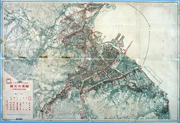 被害地域を地図で確認する。 横浜市