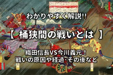 桶狭間の戦いとは】簡単にわかりやすく解説!!織田信長VS今川義元!奇襲攻撃!