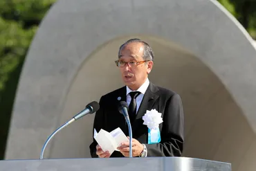 原爆投下から78年 広島市長、平和宣言で「核抑止破綻、直視を」 広島県:朝日新聞