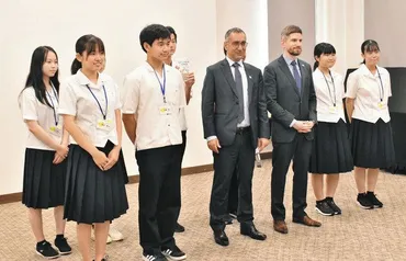 人道の価値観強く持って イスラエル大使がムゼウム訪問、敦賀高生が案内:中日新聞Web