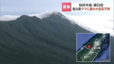 友人がヒグマに襲われた」登山道脇の茂みに引きずり込まれ…20代男性が安否不明 専門家「知床のクマは人を怖がらない。人慣れ状態が加速」北海道・羅臼岳