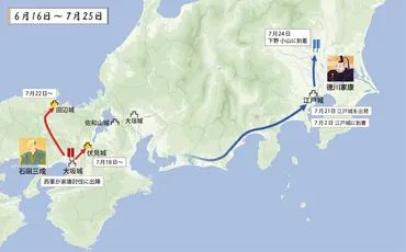 1600年 関ヶ原の戦いまでの流れ (前半)