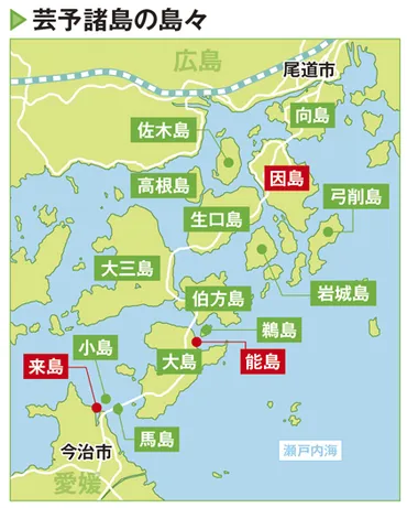 村上海賊が瀬戸内海で活躍し海上交通の安全を保障していた