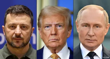 画像・写真:「米ロ関係改善」注目を画策か トランプ氏との会談でプーチン氏:時事ドットコム