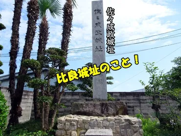 信長暗殺計画!大蛇探しの逸話と名古屋市西区に残る佐々成政の比良城址