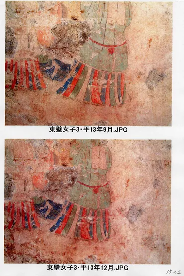 国宝高松塚古墳壁画の状態変化について