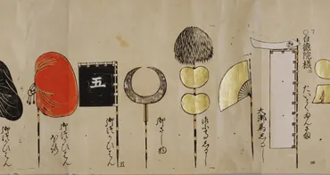 これはアツいぞ!総計人の戦国武将の馬印をただひたすらに紹介した江戸時代の巻物「御馬印」